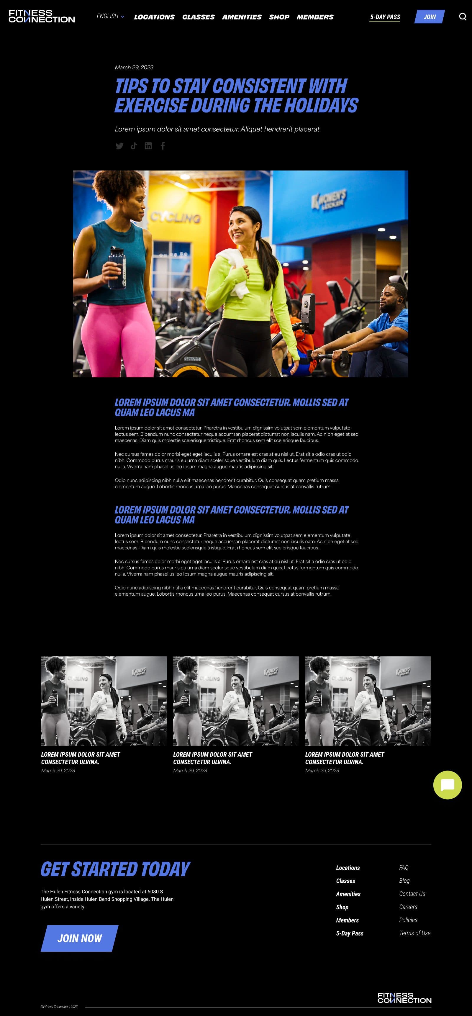 Blog article template