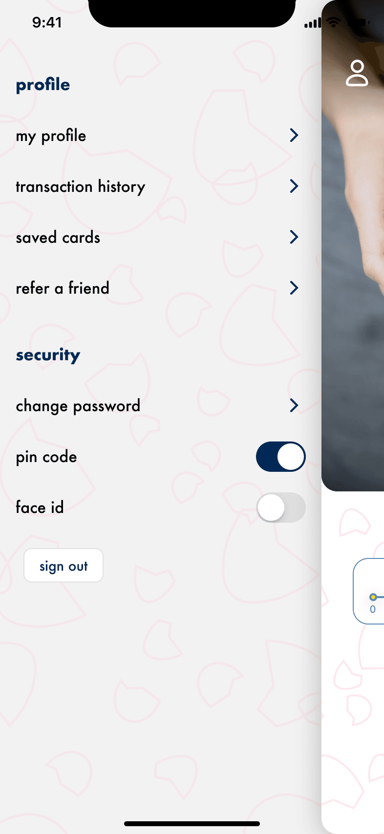 Account and security settings